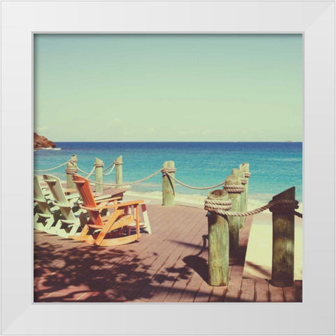 On Deck I White Modern Wood Framed Art Print by Bryant, Susan