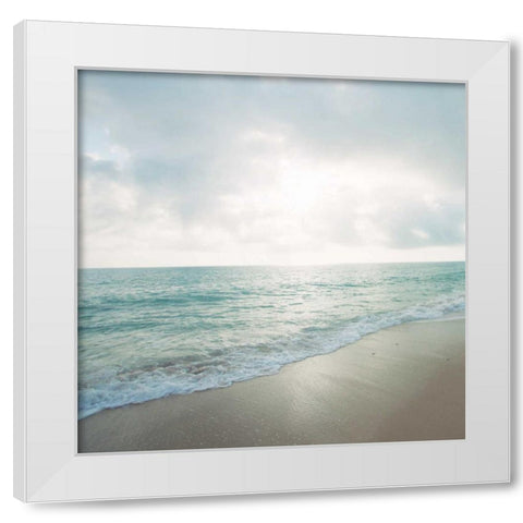 Beach Scene IV White Modern Wood Framed Art Print by Bryant, Susan