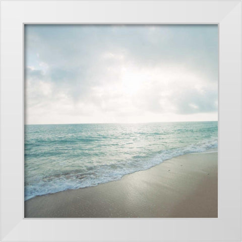 Beach Scene IV White Modern Wood Framed Art Print by Bryant, Susan