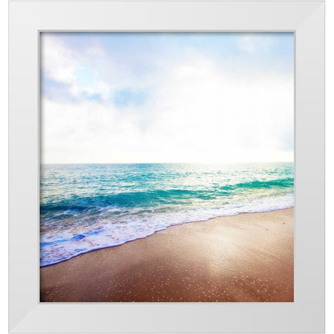 Golden Sands II White Modern Wood Framed Art Print by Bryant, Susan