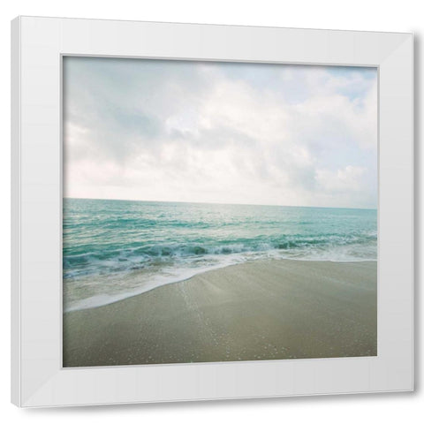 Beach Scene II White Modern Wood Framed Art Print by Bryant, Susan