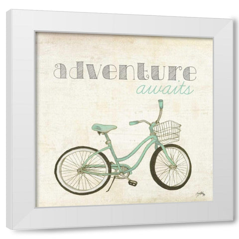 Explore and Adventure II White Modern Wood Framed Art Print by Medley, Elizabeth