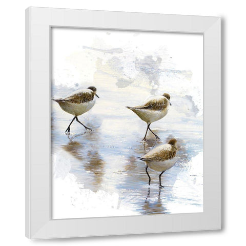Sand Dancers II White Modern Wood Framed Art Print by Nawrocke, Bruce