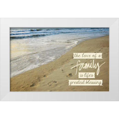 Family Love White Modern Wood Framed Art Print by Peck, Gail