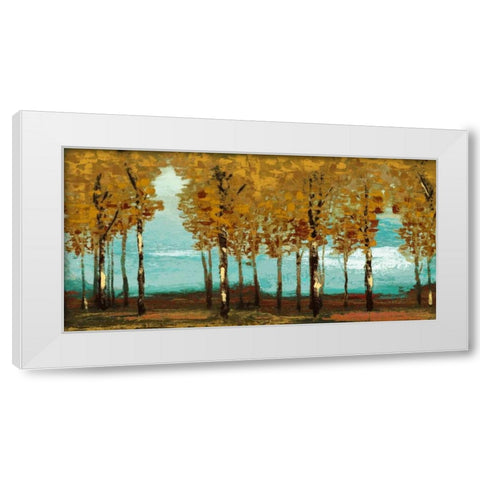 Dark Forest Panel White Modern Wood Framed Art Print by Marcon, Michael