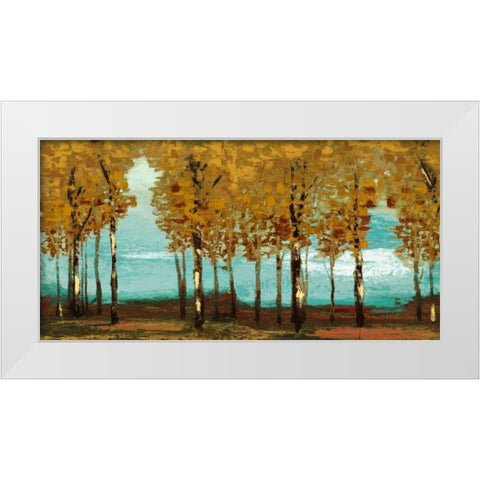 Dark Forest Panel White Modern Wood Framed Art Print by Marcon, Michael