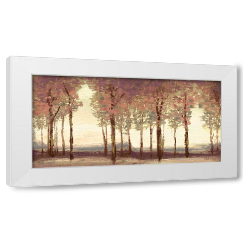Forest Panel White Modern Wood Framed Art Print by Marcon, Michael