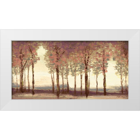 Forest Panel White Modern Wood Framed Art Print by Marcon, Michael