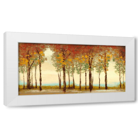 Forest Panel White Modern Wood Framed Art Print by Marcon, Michael