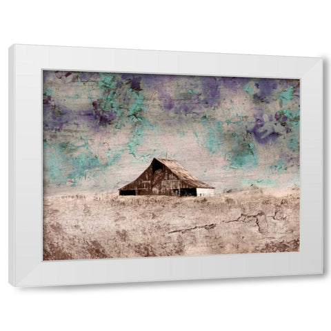 January White Modern Wood Framed Art Print by Mabat, Ynon