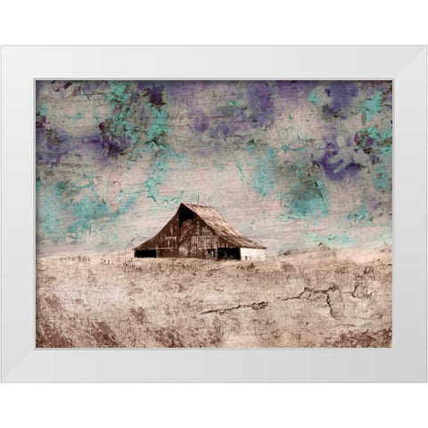 January White Modern Wood Framed Art Print by Mabat, Ynon