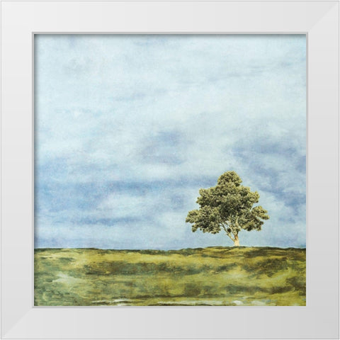 Summer Oak White Modern Wood Framed Art Print by Mabat, Ynon
