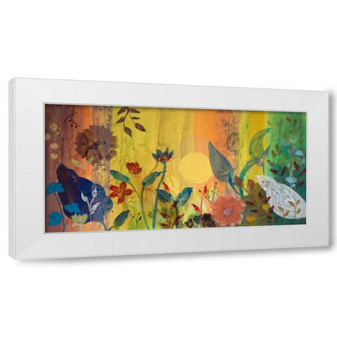 Daylight Has Spoken White Modern Wood Framed Art Print by Maria, Robin