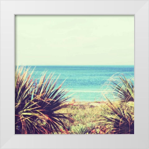 Beyond the Horizon I White Modern Wood Framed Art Print by Peck, Gail