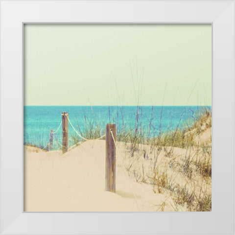 Beyond the Horizon II White Modern Wood Framed Art Print by Peck, Gail