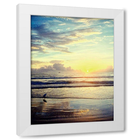 Beach Coastal White Modern Wood Framed Art Print by Peck, Gail