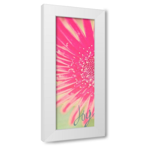 Joy Flower White Modern Wood Framed Art Print by Bryant, Susan