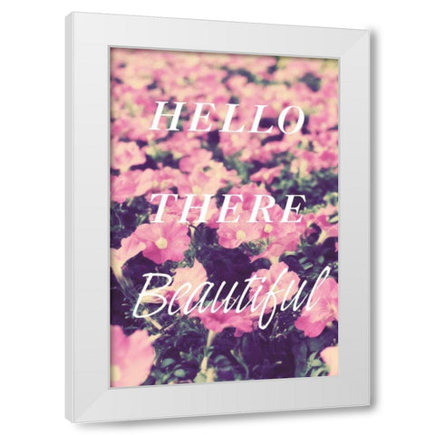 Hello There White Modern Wood Framed Art Print by Bryant, Susan