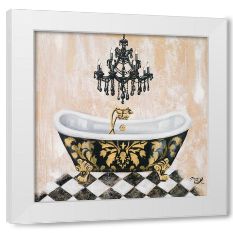 Opulance Bath II White Modern Wood Framed Art Print by Hakimipour, Tiffany