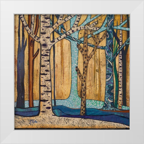 Mother Nature I White Modern Wood Framed Art Print by Pinto, Patricia