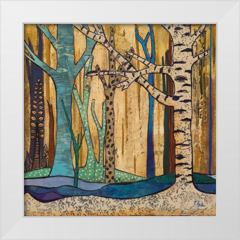 Mother Nature II White Modern Wood Framed Art Print by Pinto, Patricia