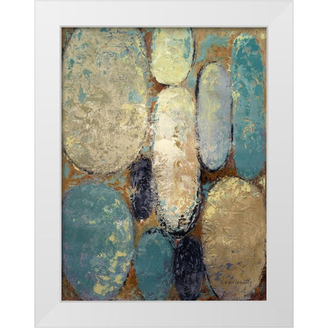Spatial Shapes I White Modern Wood Framed Art Print by Loreth, Lanie