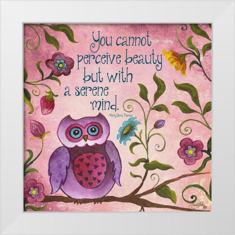 I Owl You II White Modern Wood Framed Art Print by Medley, Elizabeth