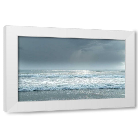 Daytona Storm I White Modern Wood Framed Art Print by Nawrocke, Bruce