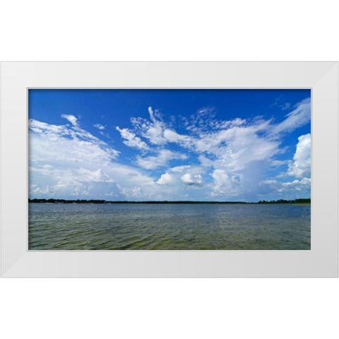 Beautiful Waters White Modern Wood Framed Art Print by Nawrocke, Bruce