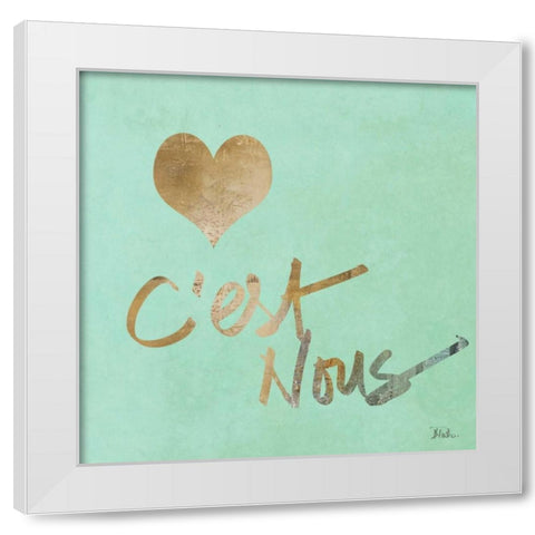 This Is Us White Modern Wood Framed Art Print by Pinto, Patricia