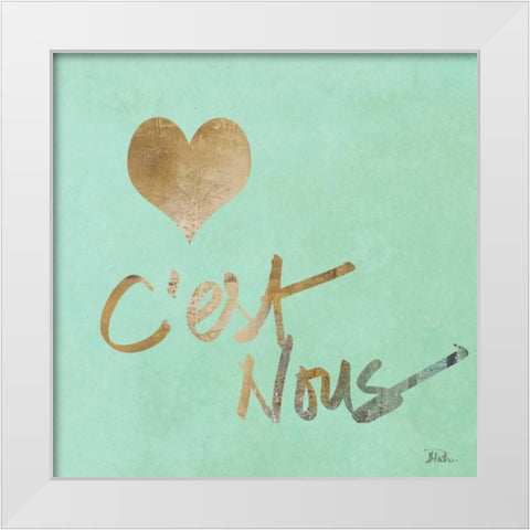 This Is Us White Modern Wood Framed Art Print by Pinto, Patricia