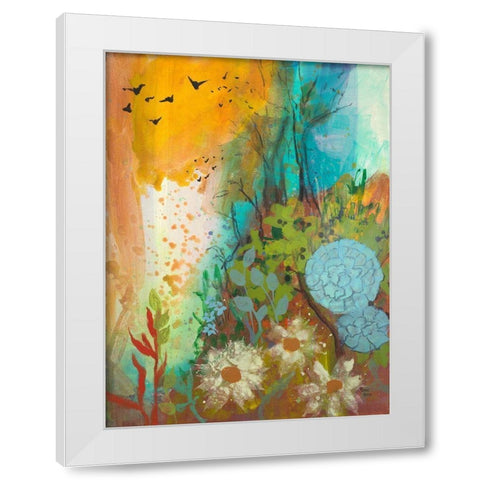 Dream Catcher White Modern Wood Framed Art Print by Maria, Robin