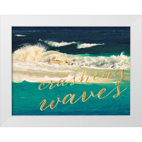 High Waves II White Modern Wood Framed Art Print by Mansfield, Kathy