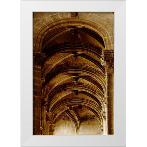 Arches St Eustache I White Modern Wood Framed Art Print by Mansfield, Kathy