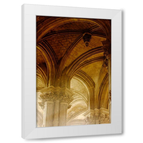 Arches St Eustache II White Modern Wood Framed Art Print by Mansfield, Kathy