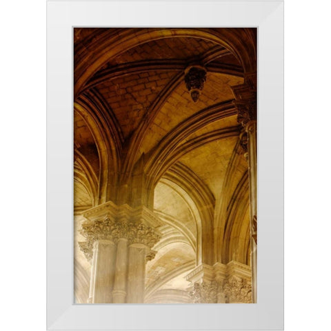 Arches St Eustache II White Modern Wood Framed Art Print by Mansfield, Kathy