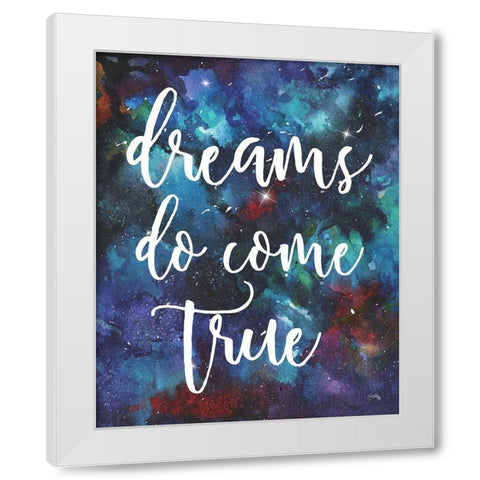 Dreams Do Come True White Modern Wood Framed Art Print by Medley, Elizabeth