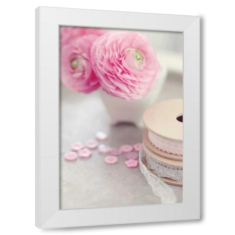 Softy Elegant I White Modern Wood Framed Art Print by Gardner, Sarah