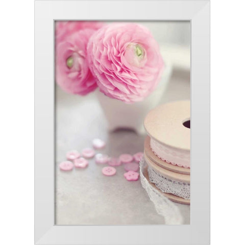 Softy Elegant I White Modern Wood Framed Art Print by Gardner, Sarah