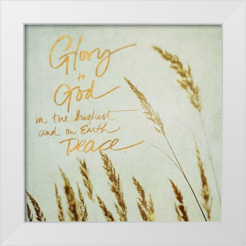 Glory to Good White Modern Wood Framed Art Print by Gardner, Sarah