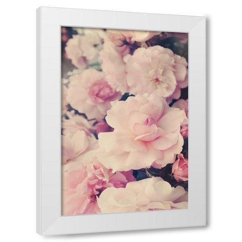 Pink Blossoms I White Modern Wood Framed Art Print by Gardner, Sarah