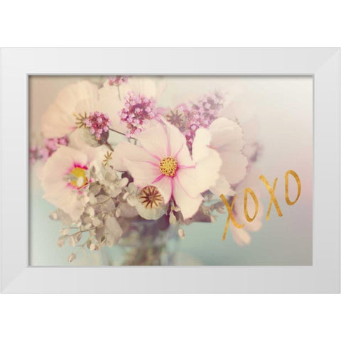 XOXO White Modern Wood Framed Art Print by Gardner, Sarah