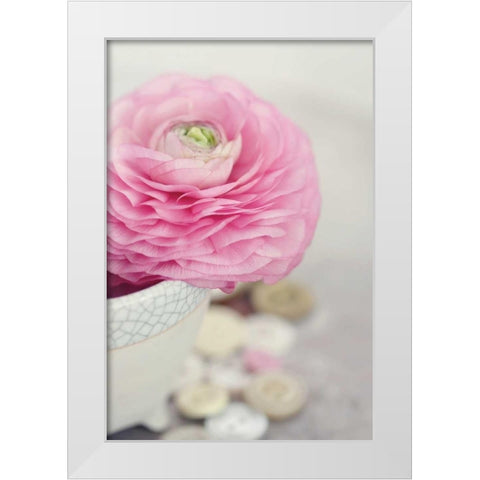 Softy Elegant II White Modern Wood Framed Art Print by Gardner, Sarah