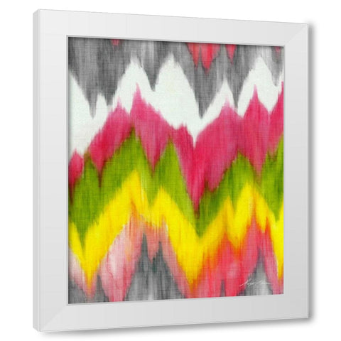 Vibrant Crests I White Modern Wood Framed Art Print by Edwins, Hugo