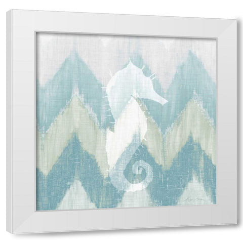 Chevron Sea Creature I White Modern Wood Framed Art Print by Edwins, Hugo