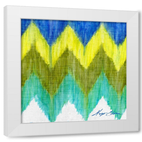 Brilliant Chevron II White Modern Wood Framed Art Print by Edwins, Hugo