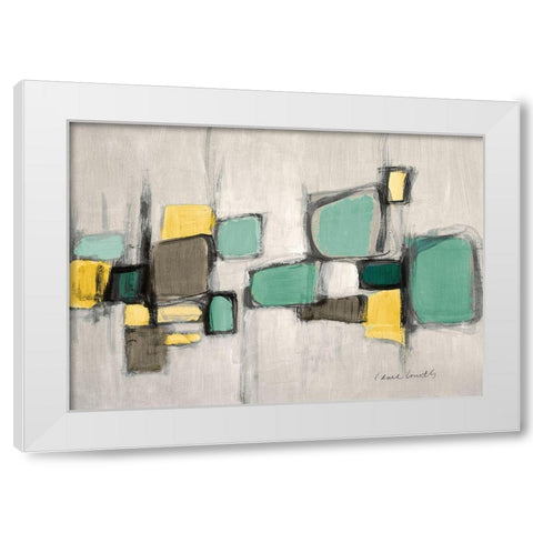 Cityside Gray White Modern Wood Framed Art Print by Loreth, Lanie