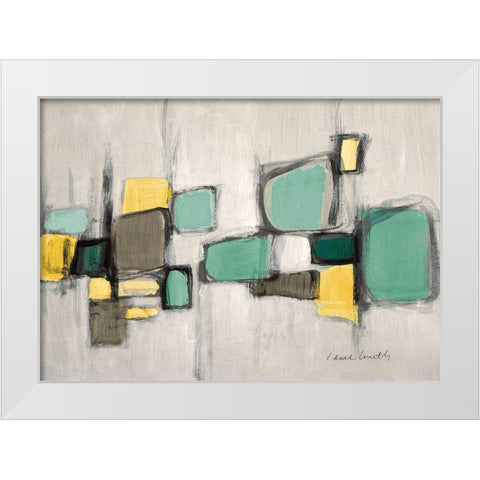 Cityside Gray White Modern Wood Framed Art Print by Loreth, Lanie