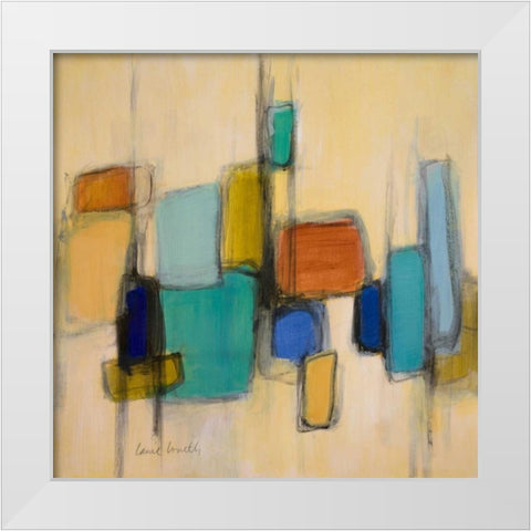 Cityside II White Modern Wood Framed Art Print by Loreth, Lanie