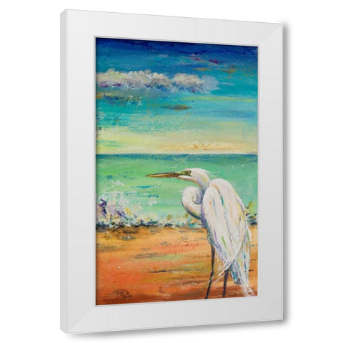 Great Egret II White Modern Wood Framed Art Print by Pinto, Patricia